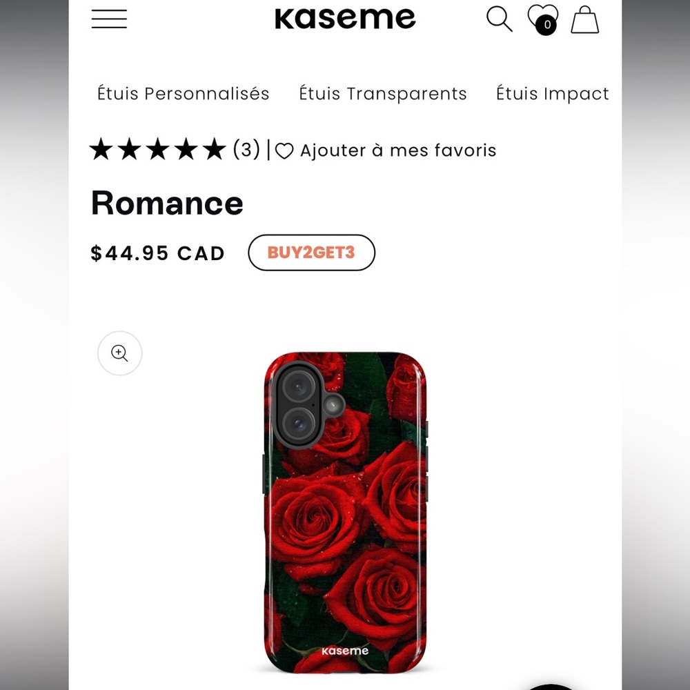 Kaseme Red Rose Phone Case